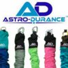 Astro-Durance rehabilitation bungee cords with durable carabiners in vibrant colors for fitness.